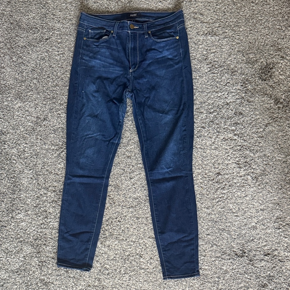 PAIGE Women's Deep Indigo Skinny Jeans